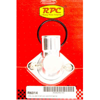 RPC Polished Aluminium Swivel Thermostat Housing, O-ring Style For Pontiac 64-79