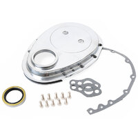 RPC Polished Aluminium Timing Chain Cover Small Block Chev 283 307 350 V8 RPCR6040