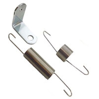 RPC Chrome Steel Carburettor Mount Throttle Return Kit Fits Holley 2bbl 4bbl