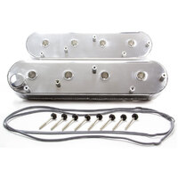 RPC LS1 Polished Fabricated Valve Cover with Coil Mount Brackets RPCR6142POL