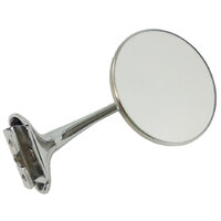 RPC Chrome Steel Peep Mirror with Long Arm 4" Dia Fits both Driver & Passenger Side RPCR6609