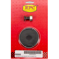RPC Chrome Steel Brake Pedal Round with Rubber Insert RPCR8502