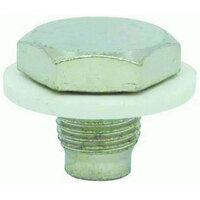 RPC Chrome Steel Magnetic Drain Plug 1/2"-20 Standard Thread Including Plastic Washer RPCR9062