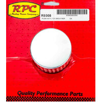 RPC Chrome Steel Push-In Open Filter Breather without Shield, 3" Tall RPCR9308
