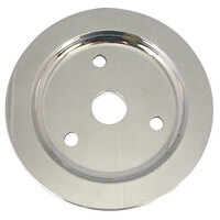 RPC Polished Aluminium Crankshaft Lower Pulley Single Groove 1955-68 SB Chev 283-350 V8 RPCR9480POL