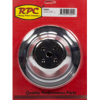 RPC Chrome Steel Water Pump Upper Pulley 7.10" Chev 283 307 350 V8 Short Pump RPCR9600