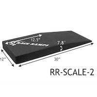 RACERAMPS Scale Ramps Composite Foam Black 3000 lb. Capacity 30.1 in. Length 12 in. Width 2.5 in. Height Pair
