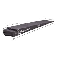 RACERAMPS Trailer Ramp 74.00 in. Length 6.25 in. Height Flap Cutout Pair