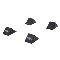 RACERAMPS Wheel Chocks 6 in. x 5 in. x 4 in. Composite Foam Black Set of 4