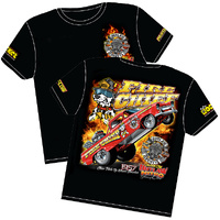 Aeroflow Firechief Wheelstander T-Shirt Medium Nitro Funny Car Tee RTFIRE-M