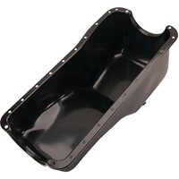 RTS Oil Pan Sump, Steel, Black Finish, Replacement, SB Chrysler, Dodge, Plymouth, 360, Each