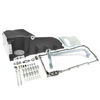RTS Oil Pan LS Engine Swap Cast Aluminium Black 6 lt Capacity 4.25 in. Stroke Clearance For Chev