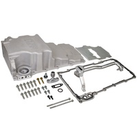 RTS Oil Pan LS Engine Swap Cast Aluminium Natural 6 lt Capacity 3.60 in. Stroke Clearance For Chevrolet LS 