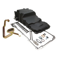 RTS Oil Pan Engine Swap Aluminum Black 4.000 in. Stroke 6 Quarts LS For Chev For Holden Commodore 