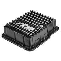 RTS Transmission Pan, Deep, Aluminium, For GM Powerglide, Finned, Black Powdercoat, Kit