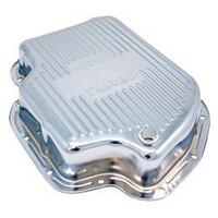 RTS Transmission Pan Deep Steel Finned Chrome Finned GM TH400