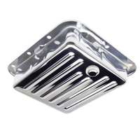 RTS Transmission Pan Deep Steel Finned Chrome Finned For Ford C4 C10