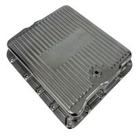 RTS Transmission Pan Aluminium Polished Finned For Chev For Holden TH700R4 4L60 
