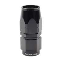 Raceworks cutter hose fitting AN-6 straight RWF-101-06BK