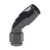 Raceworks Cutter Hose Fitting AN-6 45 Deg RWF-102-06BK