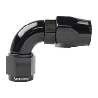 Raceworks Cutter Hose Fitting AN-8 90 Deg RWF-103-08BK