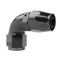 Raceworks Cutter Hose Fitting AN-10 90 Degree RWF-103-10BK
