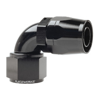 Raceworks Cutter Hose Fitting AN-12 90 Deg RWF-103-12BK