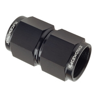 Raceworks Fitting Female To Female Swivel AN-8 Straight RWF-131-08BK