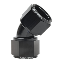 Raceworks Fitting Female To Female Swivel AN-12 45 Deg RWF-132-12BK