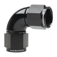 Raceworks Fitting Female To Female Swivel AN-10 90 Deg RWF-133-10BK