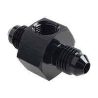 Raceworks Fitting AN-3 Male To Male With 1/8" NPT Port RWF-141-03BK