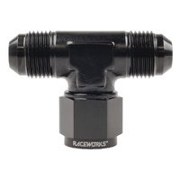 Raceworks Fitting Tee - Swivel On Branch AN-10 RWF-144-10BK