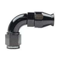 Raceworks Teflon Hose Fitting AN-6 90 Deg RWF-203-06BK