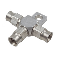 Raceworks AN-3 Teflon Hose End Tee With Bracket Stainless Steel RWF-261-03SS