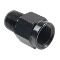 Raceworks Fitting 1/8 BSPT Male To 1/8 NPT Female Adapter RWF-370-02-02BK