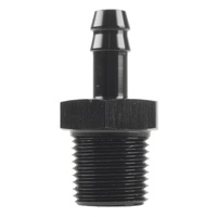 Raceworks Fitting Male NPT 1/2'' To 3/8'' ( AN-6) Barb RWF-421-08-06BK