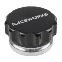 Raceworks Fitting Weld On Aluminum Filler With Black Female Cap 1.5In RWF-460-24-ABK