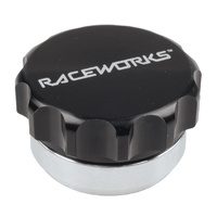 Raceworks Fitting Weld On Aluminum Filler With Black Male Cap 1.5In RWF-461-24-ABK