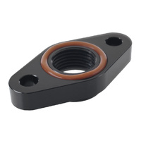 Raceworks Fitting Turbo Drain Adaptor Female AN-10 Outlet Suit T3-T4 - Black RWF-463-02BK