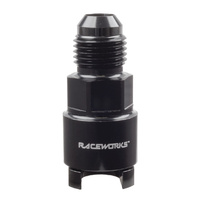 Raceworks Fitting AN-6 To 3/8'' All Billet Female EFI Quick Connect RWF-805-06-06BK