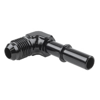 Raceworks Fitting AN-6 To 3/8'' Male EFI Quick Connect 90 Deg RWF-810-06-06BK