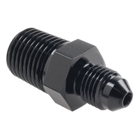 Raceworks Fitting AN-3 Male Flare To NPT 1/4'' Straight RWF-816-03-04BK