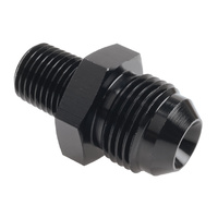 Raceworks Fitting AN-8 Male Flare To NPT 1/8'' Straight RWF-816-08-02BK