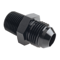 Raceworks Fitting AN-8 Male Flare To NPT 3/8'' Straight RWF-816-08BK