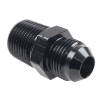 Raceworks Fitting Male Flare AN-8 To Male BSPT 1/2'' RWF-817-08-08TBK