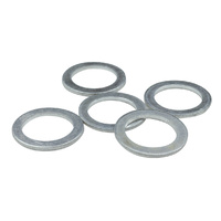 Raceworks Fitting Aluminium Washers AN-8 Id19.5mm od24.7mm t1.5mm 5-Pack RWF-901-08