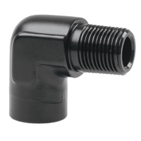 Raceworks Fitting 3/8" NPT 90Deg Female-Male Elbow RWF-914-06BK
