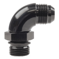 Raceworks Fitting AN-12 90Deg O-Ring Boss To Male Flare Adapter RWF-922-12BK