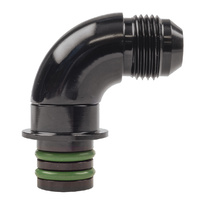 Raceworks Fitting ZF Transmission Adapter AN-8 90Deg (16.4mm o.D) RWF-922-ZF-08BK