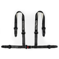 SAAS Racing Seatbelt Harness 4 Point Black EC-R16 2" Inch S4102R16